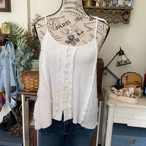 small pure white cotton tank